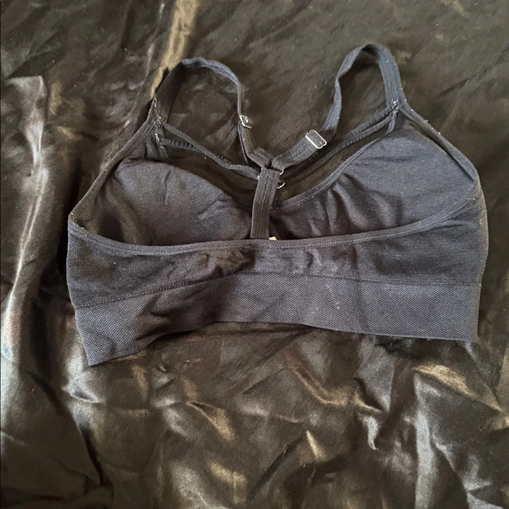Puma Charcoal Strappy Sports Bra - Picture 2 of 2